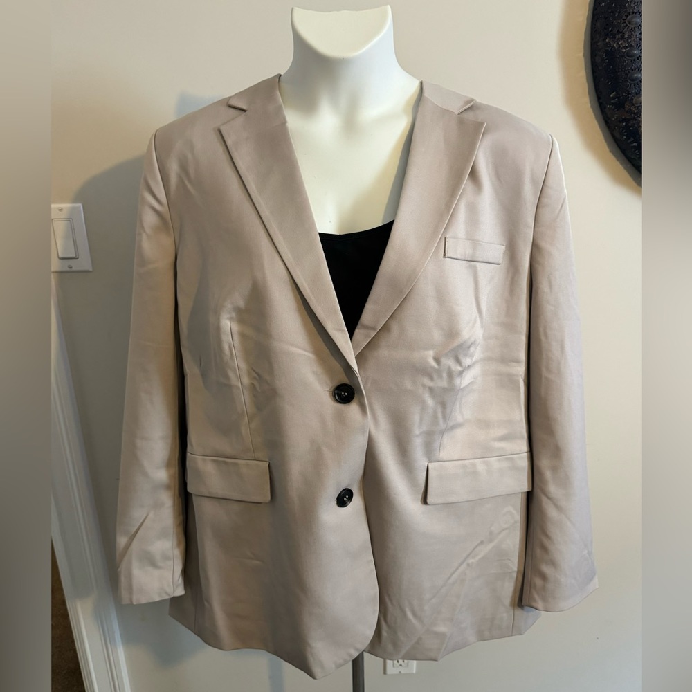 Oversized Beige Blazer